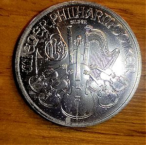 1oz Austrian Philharmonic Silver Coin.2013