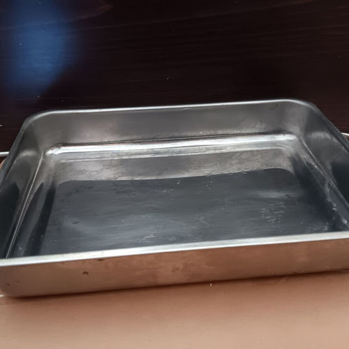 Metal Small Baking Tray used, 34x24 cm