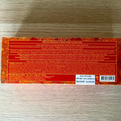 Luxury Soap Collection Spa Ceylon Ayurveda new, Orchid Paradise scent, 3x50g