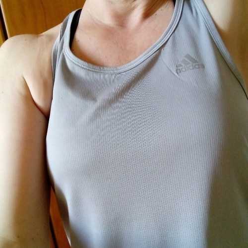 Adidas small gray tank top used, cool and lightweight