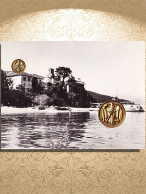 Ohrid postcard used, Monastery of Saint Naum 1950s