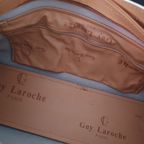Vintage Guy Laroche women's shoulder/hand bag used, beige mocha