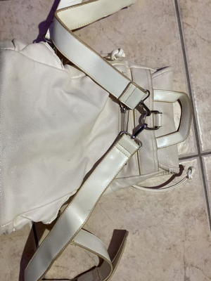 Doca beige backpack with rose design