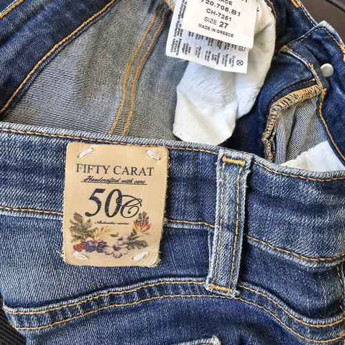 Crop jeans in slim fit like new, size 27, Fifty Carat