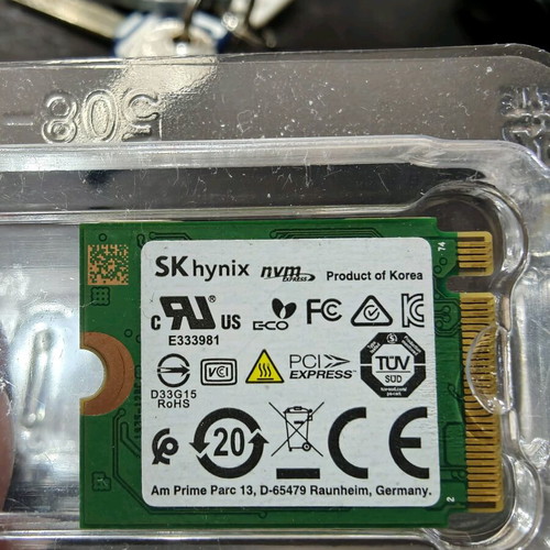 NVMe SSD SK hynix M.2 PCIe 256GB used
