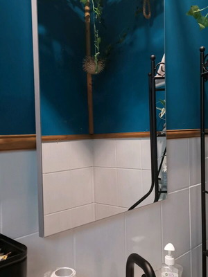 Bathroom mirror used, 68x52 cm
