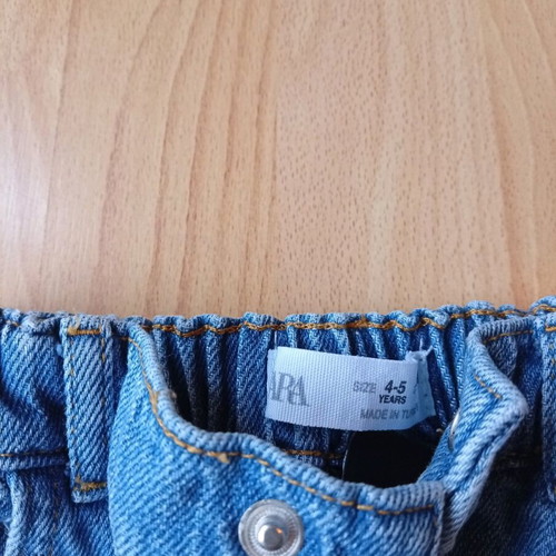 Girls' denim pants 4-5 years 110 cm Zara like new blue