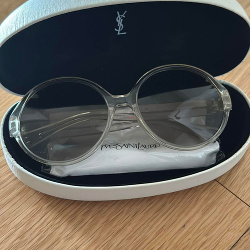 YSL round sunglasses new, white