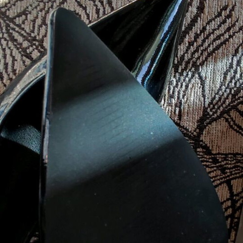 Luigi black patent leather slingback pumps new size 38