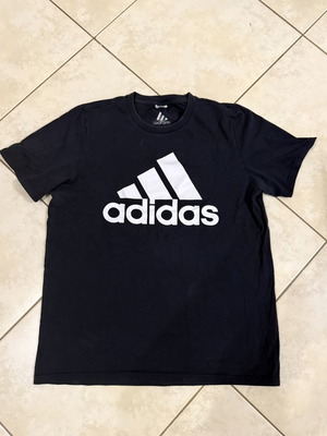 Adidas men's short-sleeve shirt used, navy blue, size L