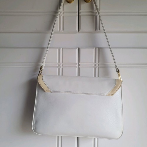Shoulder bag white with beige like new