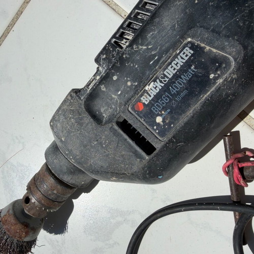 Black & Decker electric drill used with wheels