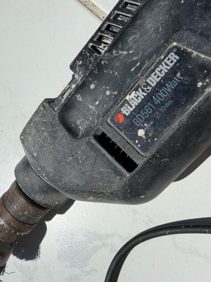 Black & Decker electric drill used with wheels
