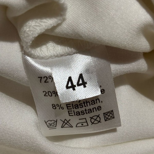 Midi pants with belt and pockets like new, white, size XXL