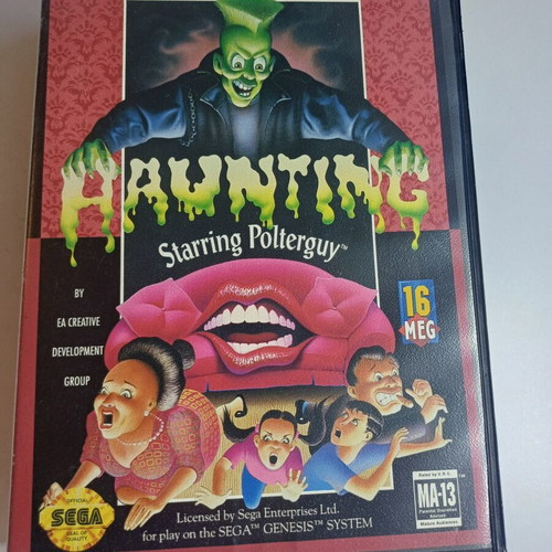 Haunting Sega Mega Drive game cartridge