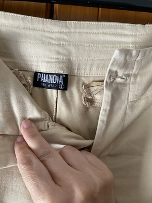 Paranoia Women's Bell-Bottom Pants Beige New Size S
