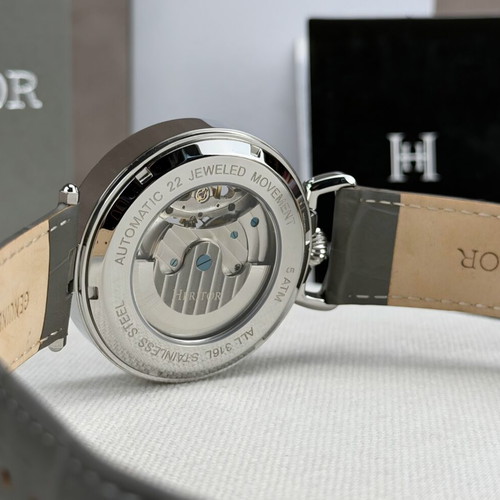 Heritor Lincoln automatic watch unisex, grey, new