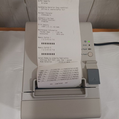 Epson TM-T20 Thermal Receipt Printer used, USB, 80mm