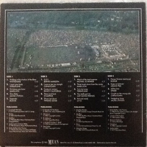 Various Reading Rock '82 record used, metal genre