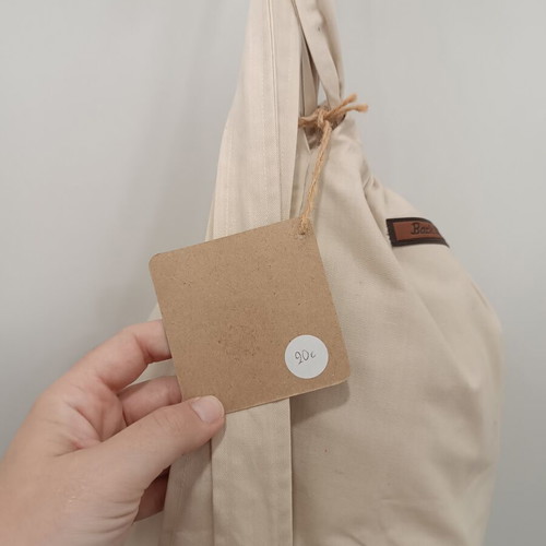 Backbag Cotton Backpack beige new from Greece