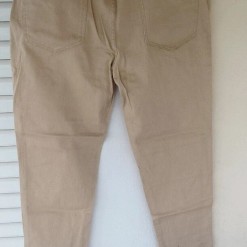 Beige men's jean casual pants plus size new Shein