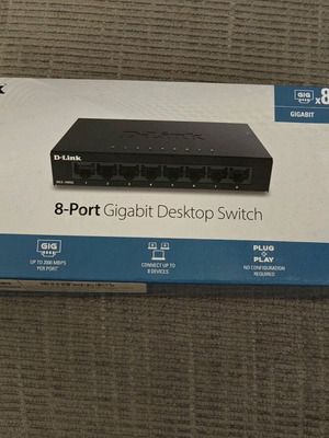 D-Link 8-Port Gigabit Unmanaged Switch new