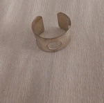 Silver handcuffs like new with design