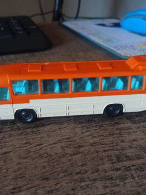 Joy Toy Mercedes-Benz O302 vintage πλαστικό παιχνίδι λεωφορείου σαν καινούργιο