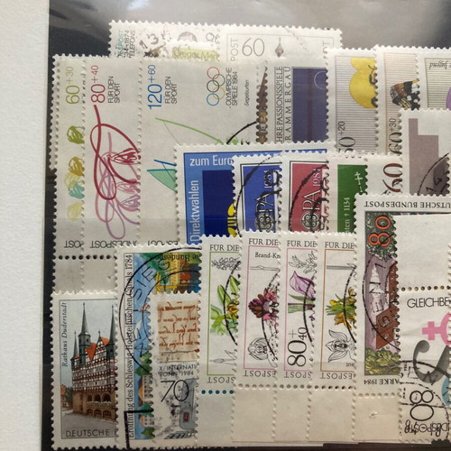 Germany used complete stamp series 1984