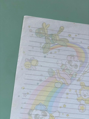 Letter sheet from the 1990s