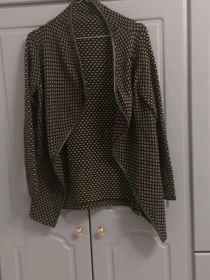 Cardigan used brown and black, size M