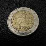 2 Euro 2002 - S used with printing errors