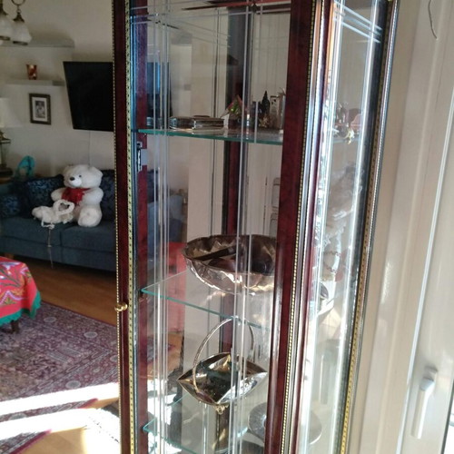 Showcase made of rosewood, like new, 100x70x30 cm