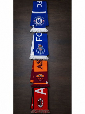 Football club scarves, authentic, new
