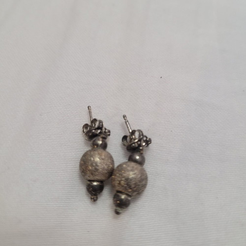 Silver women's earrings