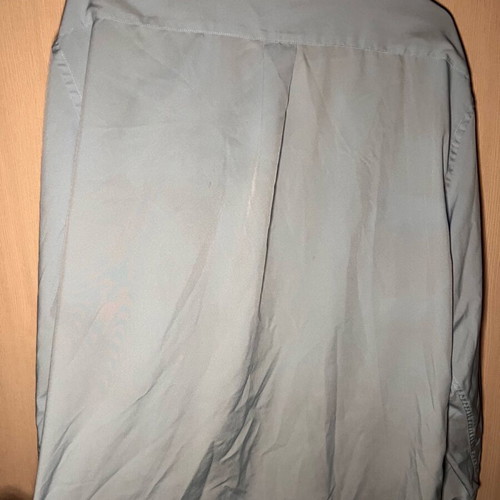 Blue shirt like new, wrinkle free