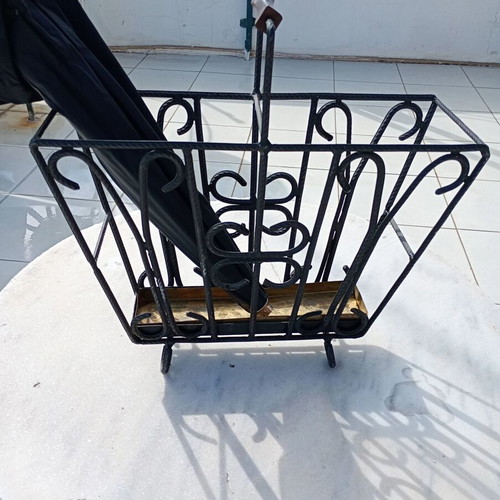 Umbrella stand used, made of solid iron
