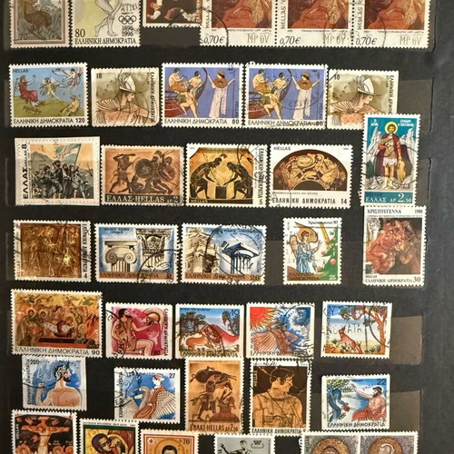 Greek stamp collection like new, 279 pieces