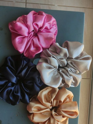 Scrunchies XL handmade satin new
