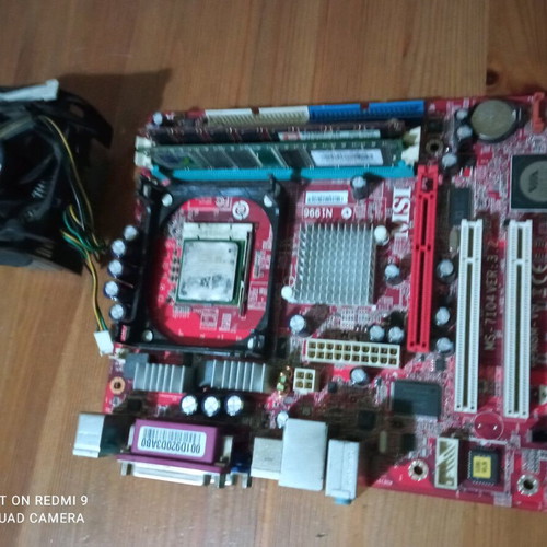 Motherboard used with CPU, cooler and 768MB RAM