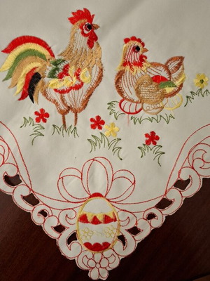 Easter tablecloth new with chicken design