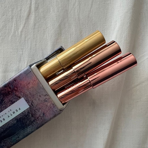 Fenty Beauty Frost Hunny Metallic Eye and Lip Crayon Set new