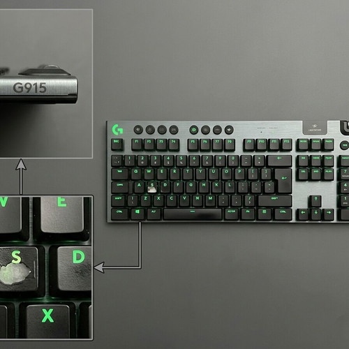 Logitech G915 Lightspeed Wireless Mechanical Keyboard GL Tactile like new