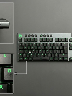 Logitech G915 Lightspeed ασύρματο μηχανικό πληκτρολόγιο GL Tactile σαν καινούργιο