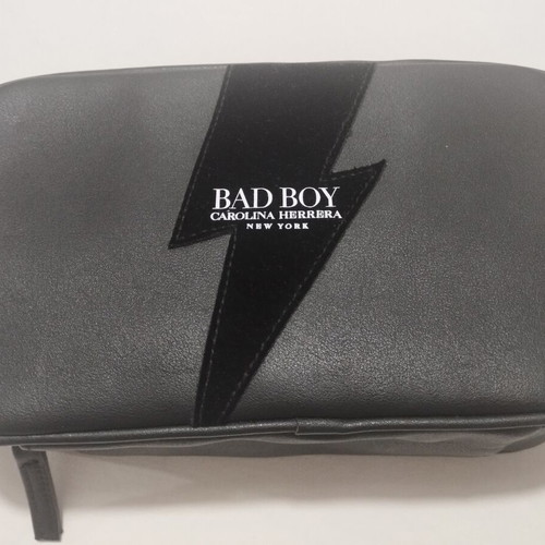 Carolina Herrera Bad Boy toiletry bag new with gift keychain