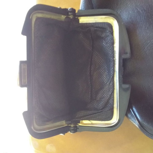 Wallet and pouch used, dimensions 19x14 and 10x13 cm