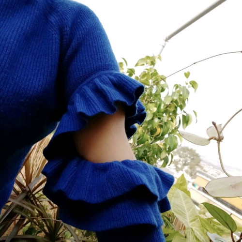 Vicolo wool sweater blue like new, size S-M