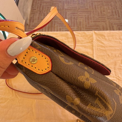 Shoulder bag new, beige and brown