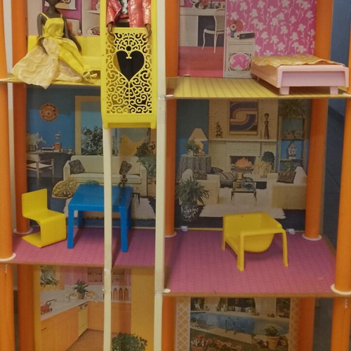 Barbie Home Vintage 1980 Used, Collectors' Dollhouse with Furniture