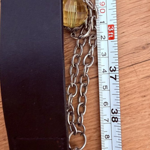 Levi’s Statement Chain Belt with Charms like new, black, 100 cm